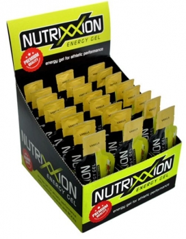 NUTRIXXION Gel Vanilla-Koffein [Box mit 24 Sachet x 40 g]